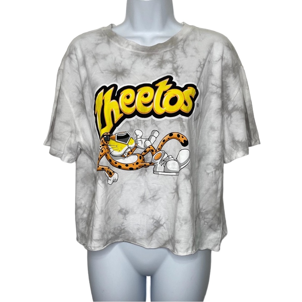 Cheetos Tie Dye Crop Top T-Shirt NWT